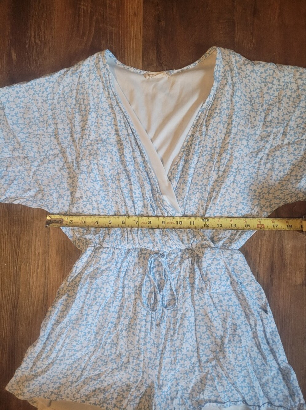 Altar'd State Light Blue & White Floral Romper - Picture 7 of 10